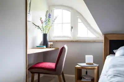Ein Bett oder Betten in einem Zimmer der Unterkunft Ferienhaus Seeadler 7