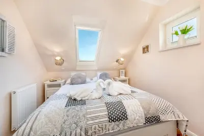 Ein Bett oder Betten in einem Zimmer der Unterkunft Seebrise