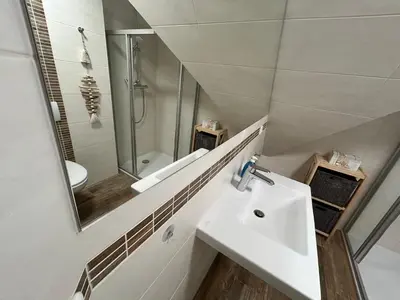 Ein Badezimmer in der Unterkunft K&S Ferienwohnungen