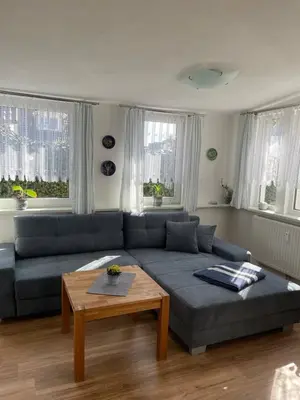Ein Sitzbereich in der Unterkunft Meyers Veranda