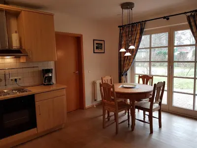 Küche/Küchenzeile in der Unterkunft Haus Weidenhof App 1
