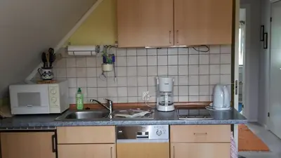 Küche/Küchenzeile in der Unterkunft Fewo im 