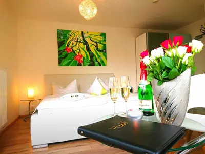 Ein Bett oder Betten in einem Zimmer der Unterkunft Pension Amo Marem
