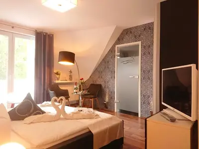 Ein Bett oder Betten in einem Zimmer der Unterkunft Pension Amo Marem
