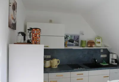Küche/Küchenzeile in der Unterkunft Ostseehaus Prerow