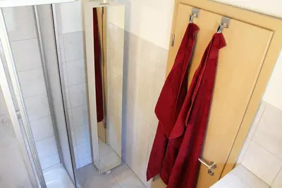 Ein Badezimmer in der Unterkunft Ostseehaus Prerow