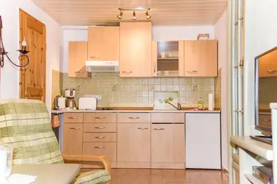 Küche/Küchenzeile in der Unterkunft Ferienwohnung Zander