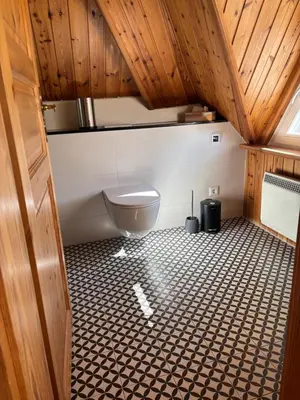 Ein Badezimmer in der Unterkunft Alte Scheune