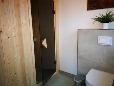 Ein Badezimmer in der Unterkunft Ferienhaus Svea in Born