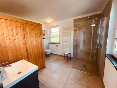 Ein Badezimmer in der Unterkunft Ferienhaus Svea in Born