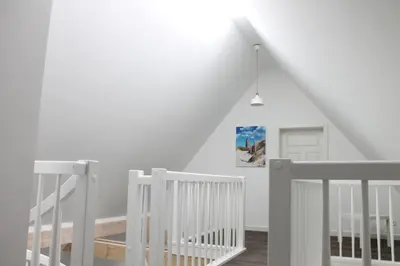 Ein Bett oder Betten in einem Zimmer der Unterkunft Ferienhaus Niege Schüün