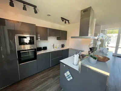 Küche/Küchenzeile in der Unterkunft Ferienhaus Niege Schüün