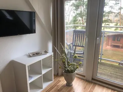 TV/Unterhaltungsangebot in der Unterkunft romantisches Ferienhaus Boddenblick mit Sauna