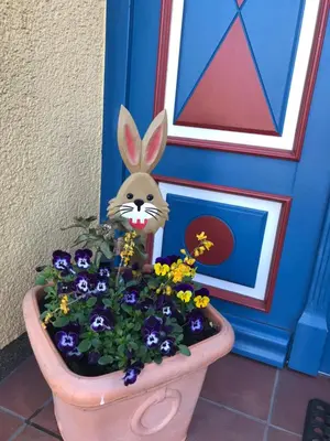 Ein Garten an der Unterkunft 