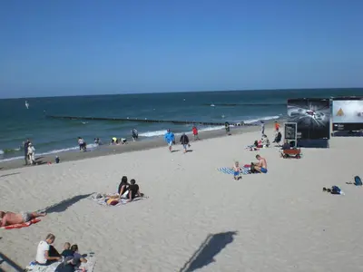 Ein Strand an oder in der Nähe der Ferienwohnung