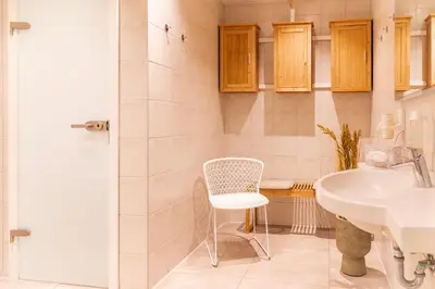 Ein Badezimmer in der Unterkunft Landhaus Morgensünn