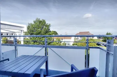 Ein Balkon oder eine Terrasse in der Unterkunft Am Kurhaus 211 PP 66