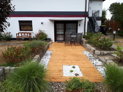 Ein Garten an der Unterkunft Am Wiesengrund - mit 2 Schlafzimmern