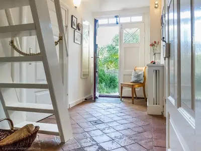 Ein Balkon oder eine Terrasse in der Unterkunft altes Kapitänshäuschen