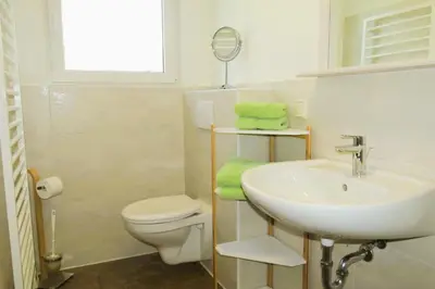 Ein Badezimmer in der Unterkunft Prerower Seekiste