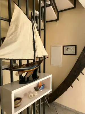 Ein Etagenbett oder Etagenbetten in einem Zimmer der Unterkunft 