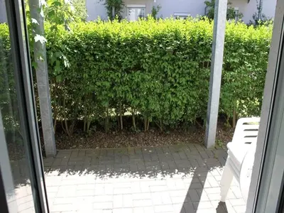 Ein Garten an der Unterkunft -