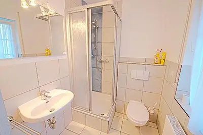 Ein Badezimmer in der Unterkunft Seeadler