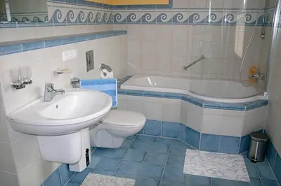 Ein Badezimmer in der Unterkunft Ut Kiek 4