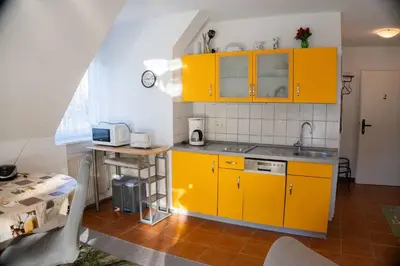 Küche/Küchenzeile in der Unterkunft Wolf, Barbara, App 2