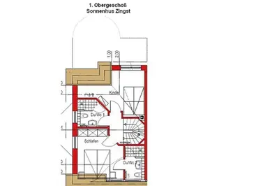 Grundriss der Unterkunft Sonnenhus Zingst