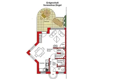 Grundriss der Unterkunft Sonnenhus Zingst