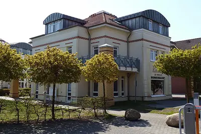 Das Gebäude in dem sich die Ferienwohnung befindet