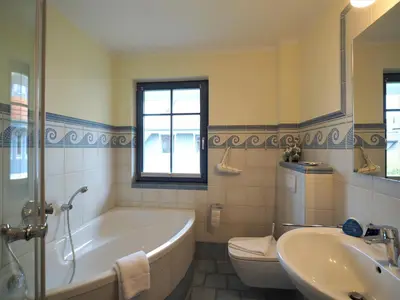 Ein Badezimmer in der Unterkunft Morgensünn