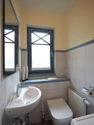 Ein Badezimmer in der Unterkunft Morgensünn