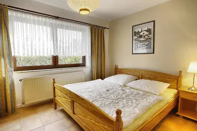 Ein Bett oder Betten in einem Zimmer der Unterkunft Fibian, Hanka