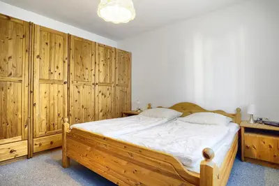 Ein Bett oder Betten in einem Zimmer der Unterkunft Waldesruh - FW
