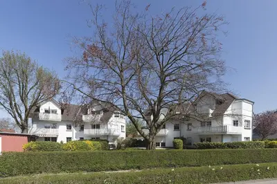 Das Gebäude in dem sich die Ferienwohnung befindet