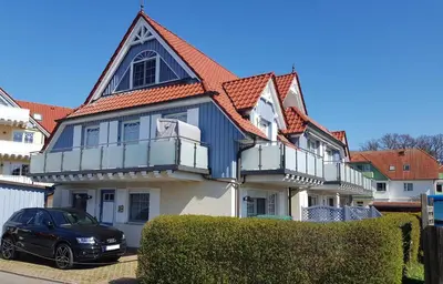 Das Gebäude in dem sich die Ferienwohnung befindet