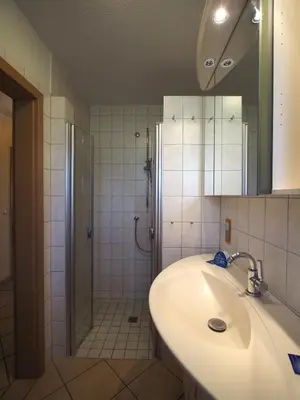 Ein Badezimmer in der Unterkunft Hoppenberg