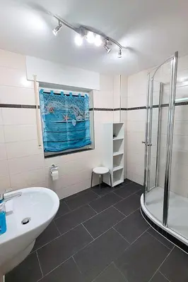 Ein Badezimmer in der Unterkunft Am Strand 2, PP innen
