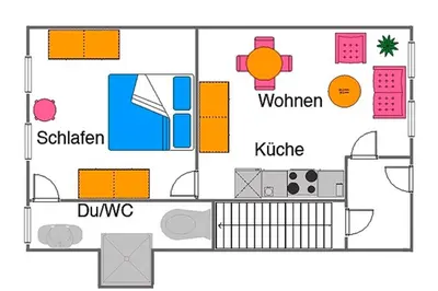 Grundriss der Unterkunft Ihrgistern, FW 2