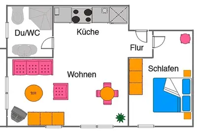 Grundriss der Unterkunft Hütigendachs, FW 4