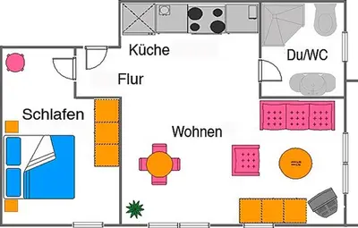 Grundriss der Unterkunft Hütigendachs, FW 5
