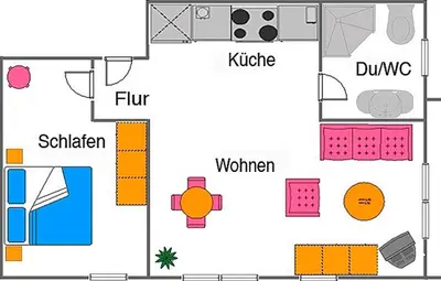 Grundriss der Unterkunft Hütigendachs, FW 7