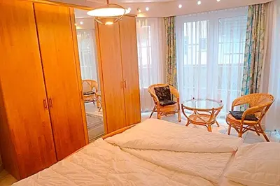 Ein Bett oder Betten in einem Zimmer der Unterkunft Kranich VIII, Whg 37