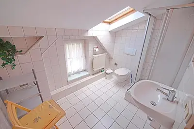 Ein Badezimmer in der Unterkunft St Michael, FW 1PP am Haus