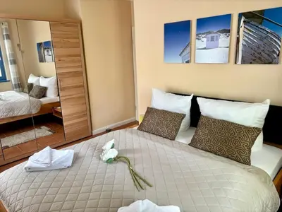 Ein Bett oder Betten in einem Zimmer der Unterkunft Villa 