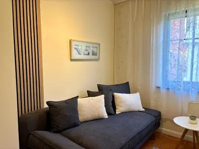 Ein Sitzbereich in der Unterkunft Villa 