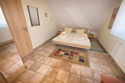 Ein Bett oder Betten in einem Zimmer der Unterkunft Meer, Whg 16