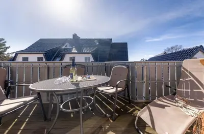 Ein Balkon oder eine Terrasse in der Unterkunft Residenz Rosenberg FW 3